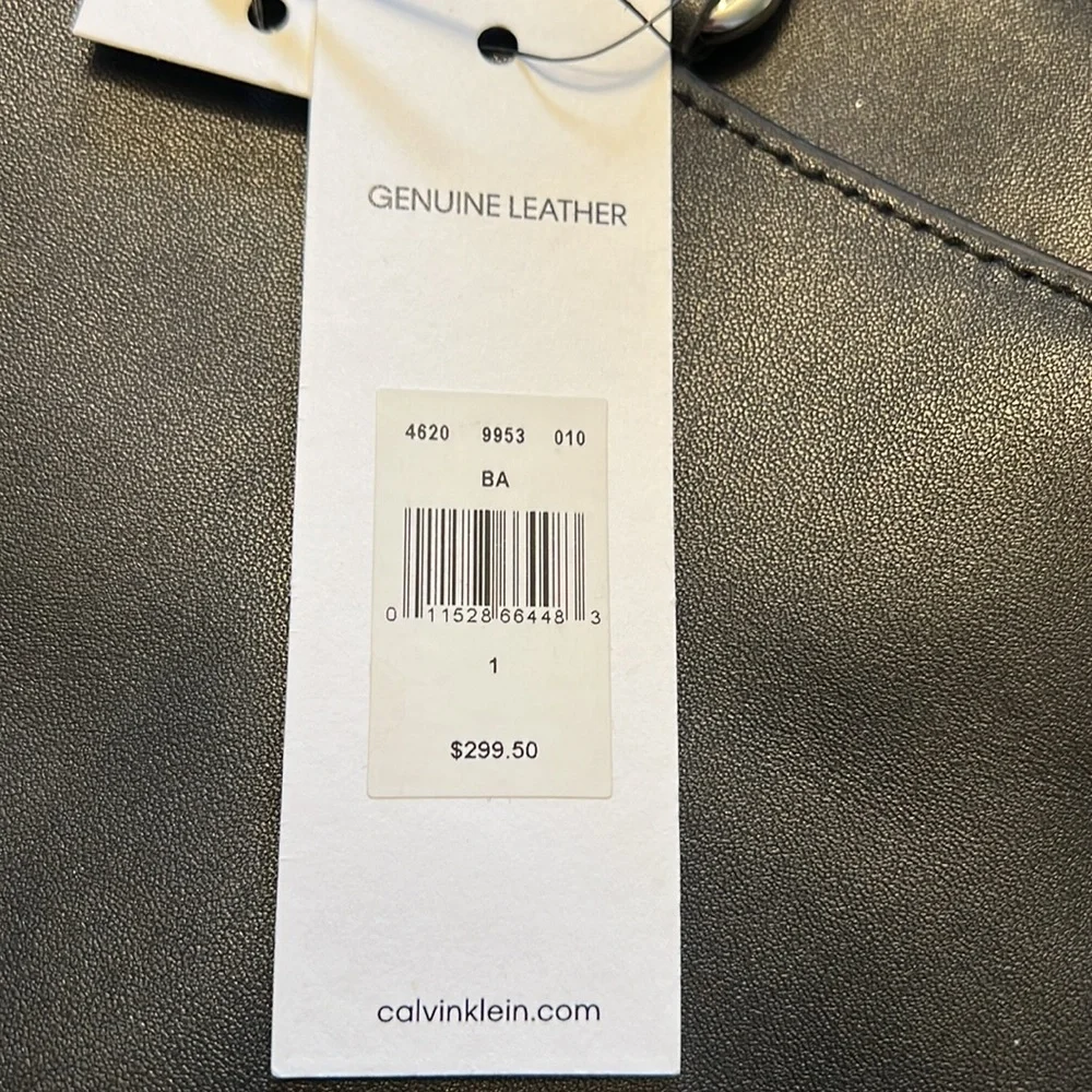 Calvin Klein Genuine Leather Laptop Bag NWT Fits 13